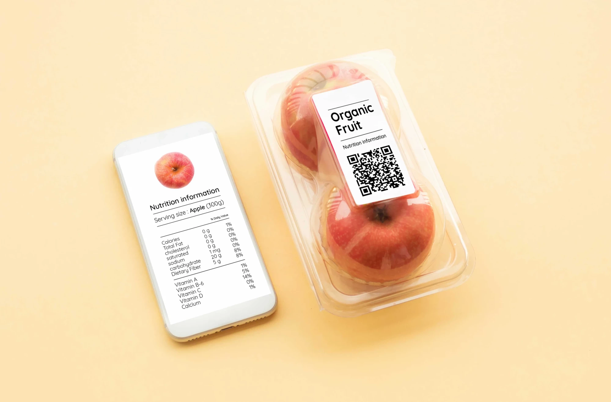 Organic fruit labels