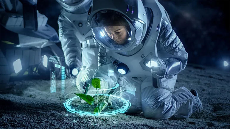 Growing vegetables on the International Space Station